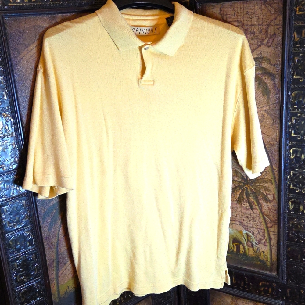 Opinions Yellow Polo Shirt